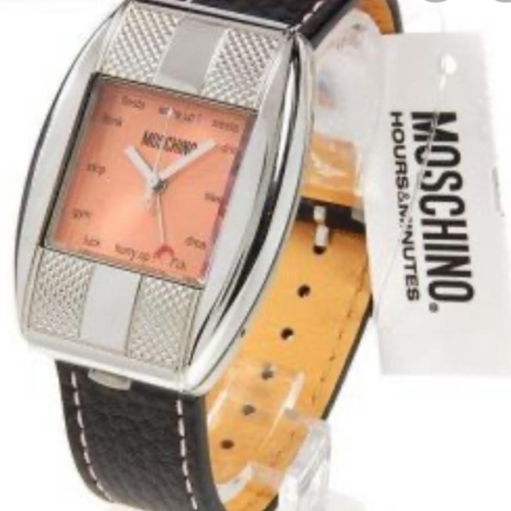 NWT Moschino Wake Me Up Watch and Alarm